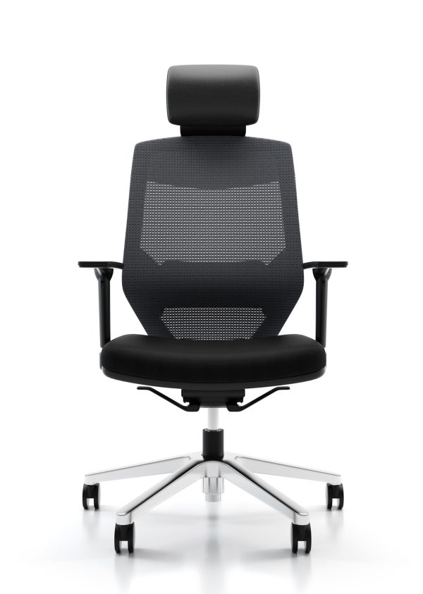 Vogue Mesh High Back Chair - Aluminium Base