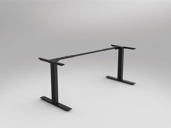 Agile Fixed Height Black Desking Frame Individual