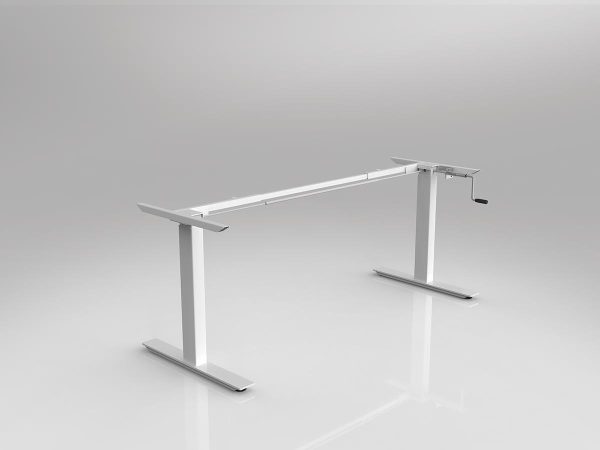 Agile Winder Desking Frame White Individual