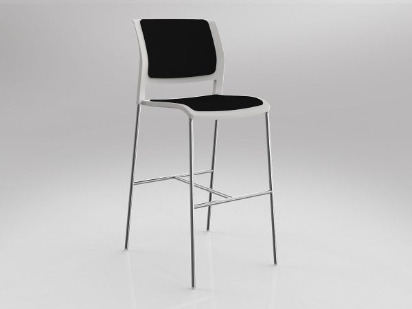 Game Barstool with Upholstered Seat & Back