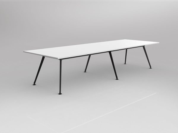 Team Meeting/Boardroom Table Rectangle Six Leg