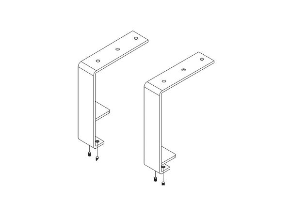 Deskmount Shelf Brackets for Worktop Only