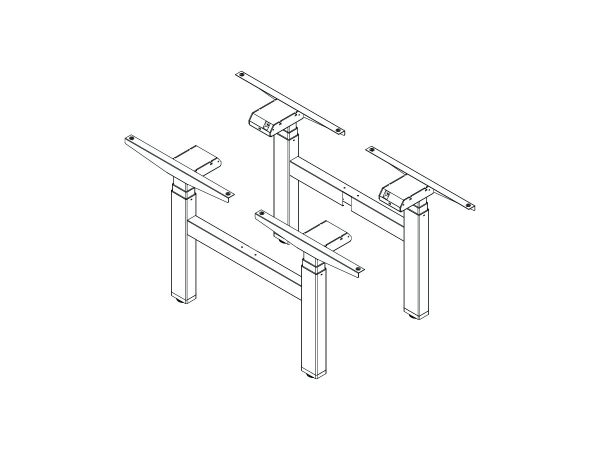 Agile Double Motor Legs for Double Side Desk