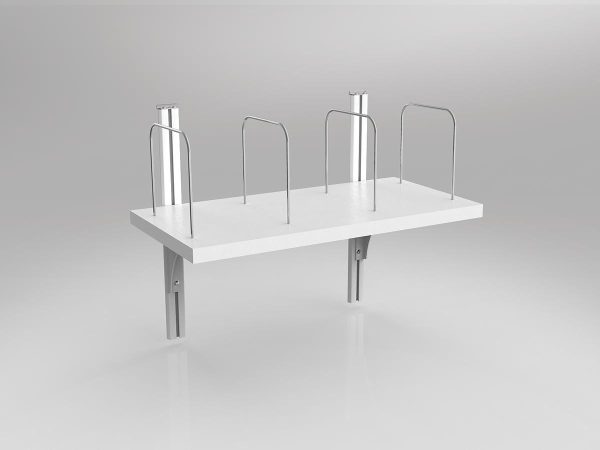 Studio 50 White Screenmount Desk Shelf